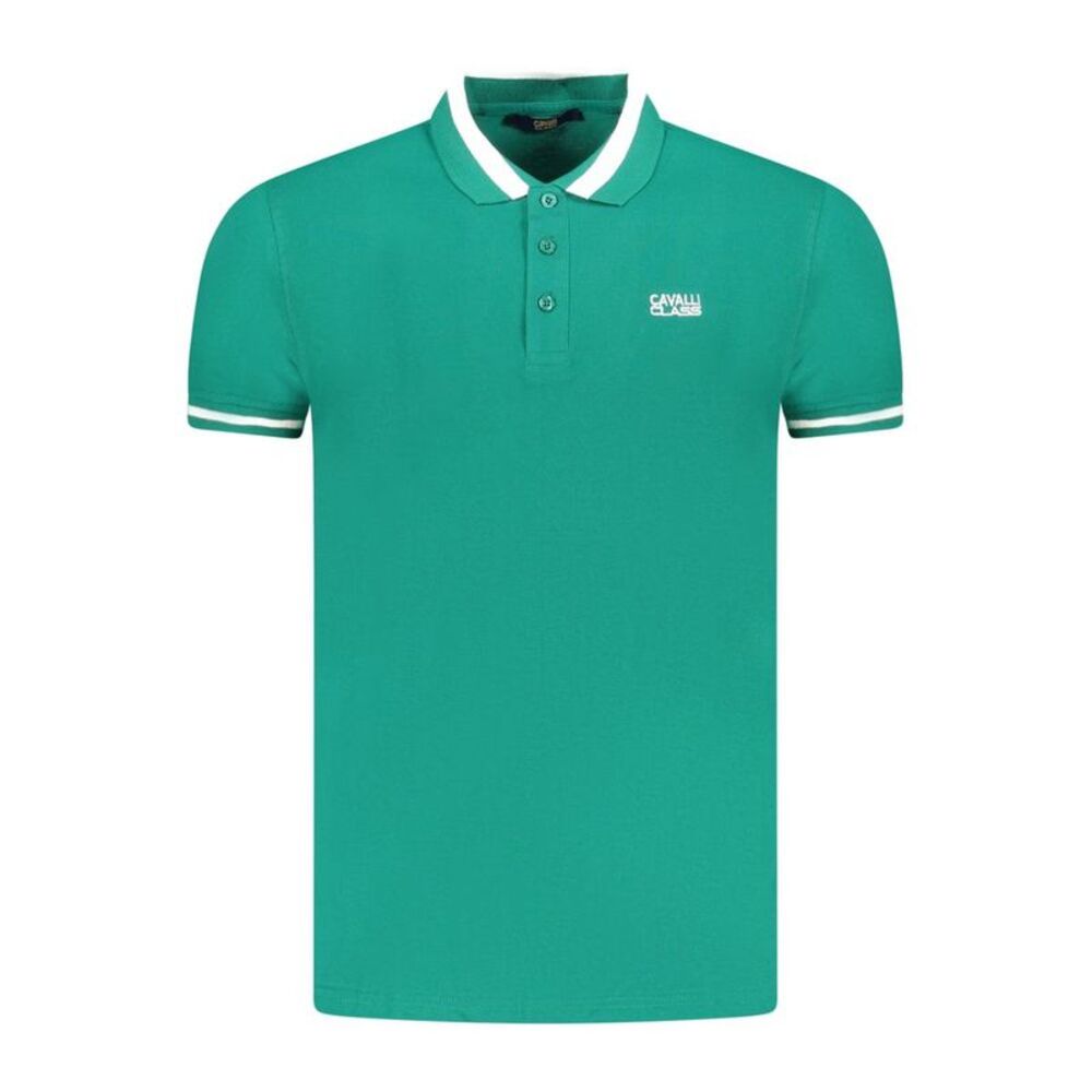 Cavalli Class Verde Cotton Men Men's Polo